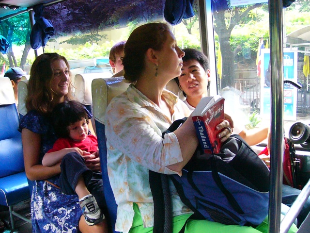 on the bus